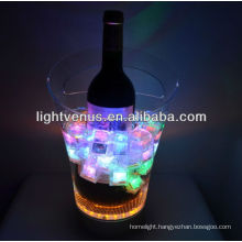 bar decoration rechargeable colorful led ice bucket